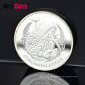 Custom collecting supplies high quality great wall of china aluminum silver coin